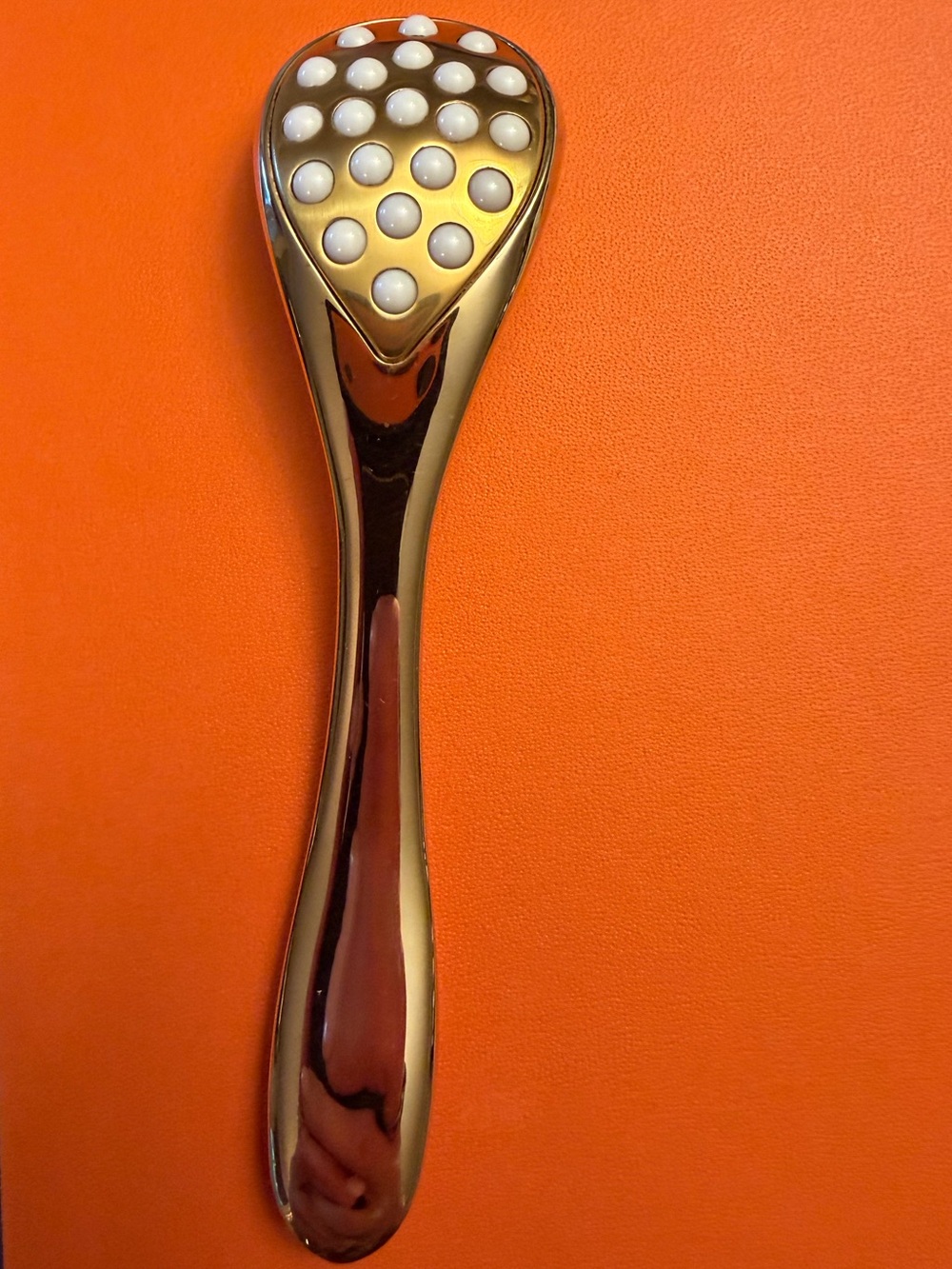 Dior Gold Facial Massage Tool with White Pearl Nodes